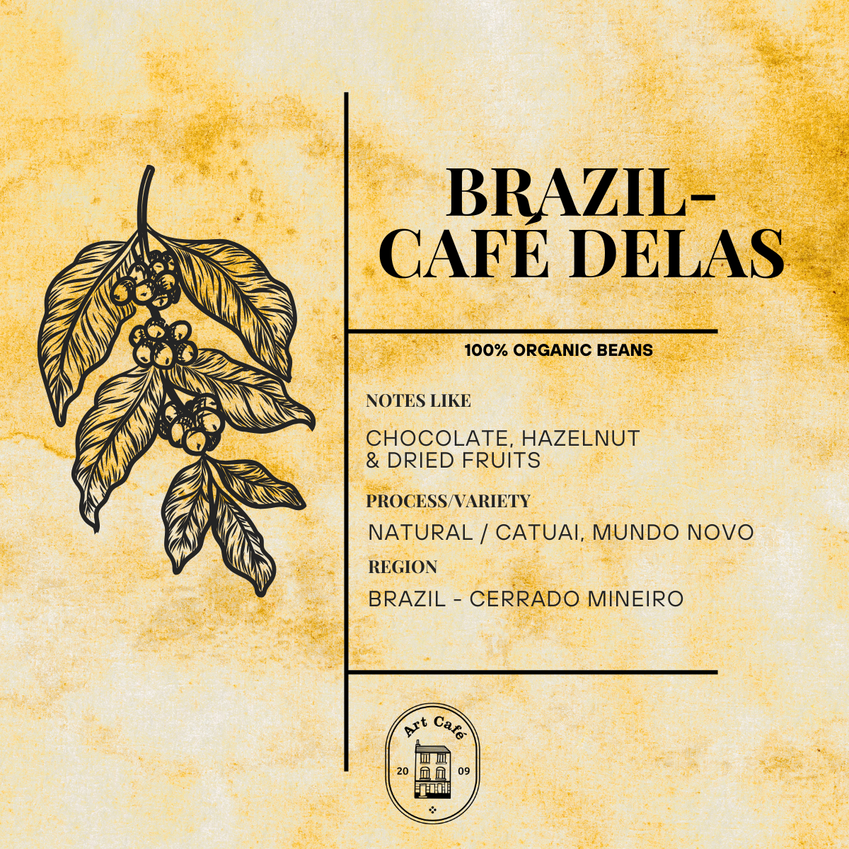 Café Delas label, Brazil single origin